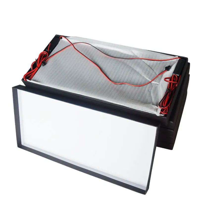 Two LED license plate lights for trucks with plastic housing and uniform illumination