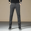 Men's cotton casual pants in Army Green, Black, Brown or Grey, Asian sizes 28 to 38
