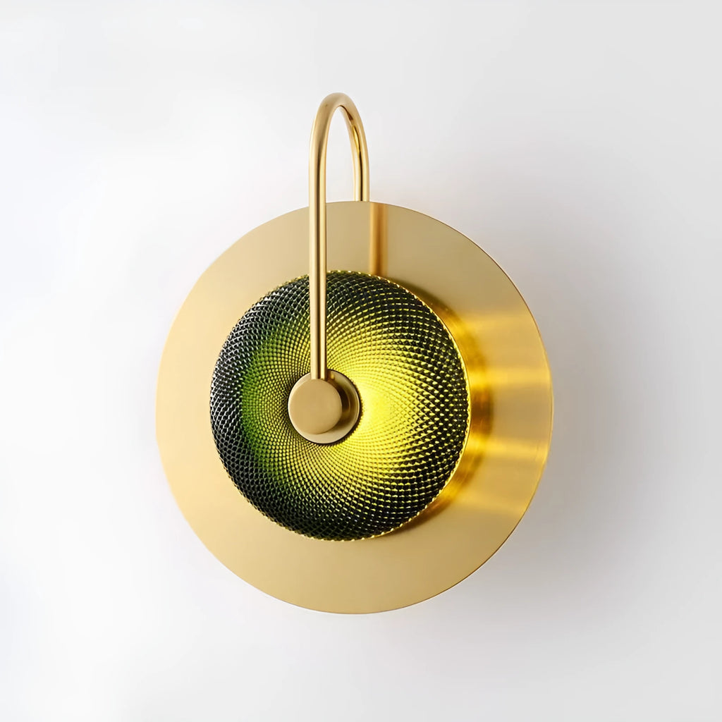 Modern simplicity wall lamp with clear glass shade for background lighting on a wall