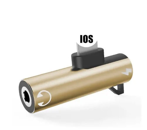 iPhone 3.5mm headphone adapter with lightning connector in five colour options