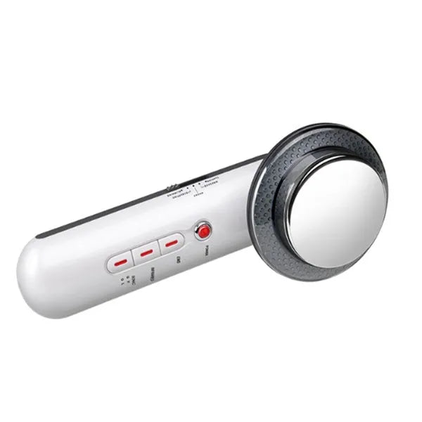 3-in-1 EMS infrared ultrasonic slimming massager with 5 modes and 5 intensities, compact handheld device for body and facial use