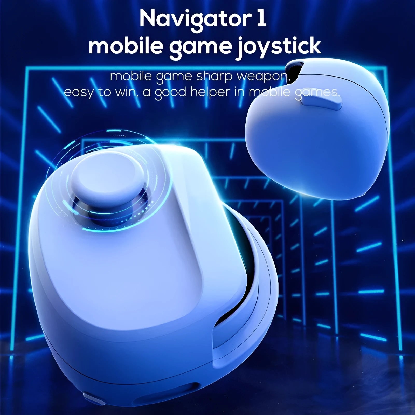 Mi Mo MB01 USB gaming stick controller measuring 8.8cm with black or white ABS plastic construction