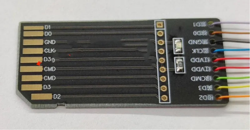 EMMC read/write tool for car audio host maintenance on BMW, Audi, Mercedes, Porsche vehicles.