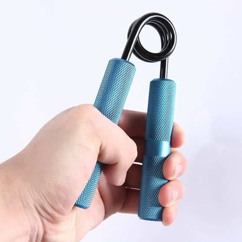 Men's fitness spring gripper with adjustable resistance 100 to 300 pounds in metal construction, black colour, for hand rehabilitation