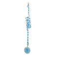 Hanging suction cup cat toy with inflatable ball and bell stick for kittens in seven colour options