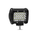 Black 4-row high-power LED strip light with aluminium case and stainless steel bracket