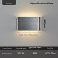16cm Nordic modern minimalist wall lamp in champagne gold with wall switch control for bedside use
