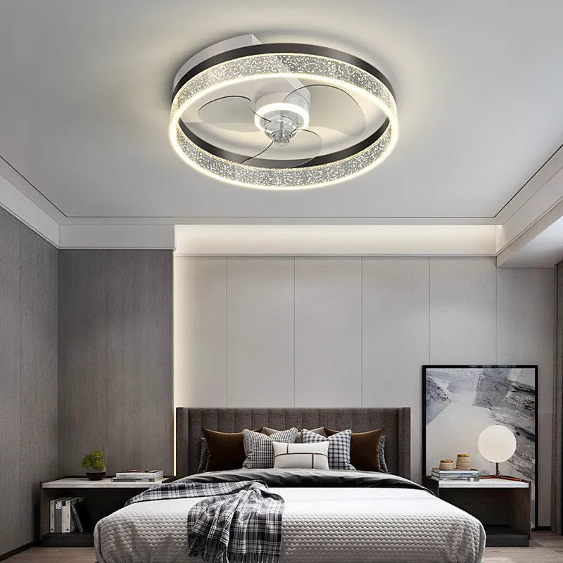 Landi simple modern Nordic style iron ceiling lamp with LED light for a children's bedroom.