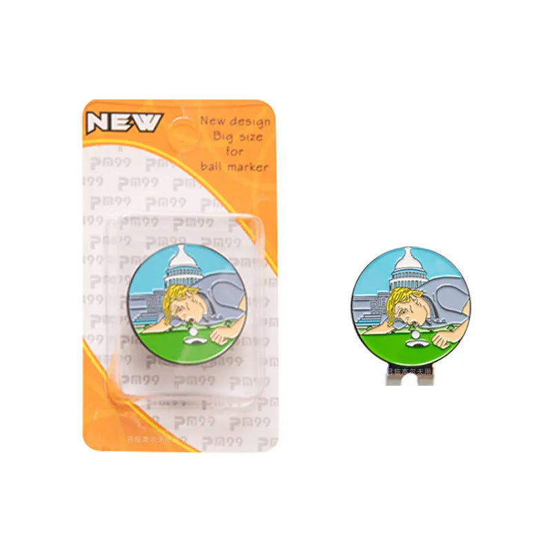 Zinc alloy hat clip with dragon year design for golf caps and personalised accessories