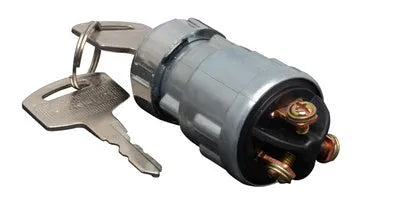 Copper car ignition lock with key for trucks and agricultural vehicles