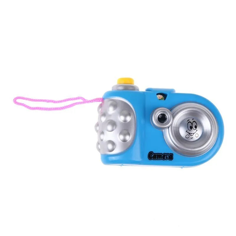Kids plastic projection camera toy showing animal images for educational play