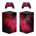 Xbox One S console with PVC protective sticker wrap in Style A showing colour finish