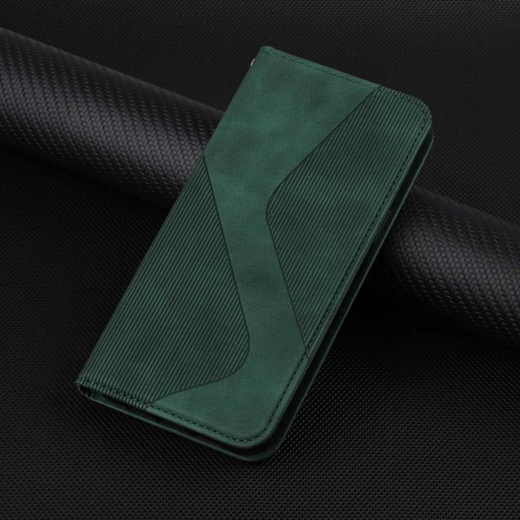 Flip phone case with magnetic suction for Samsung, clamshell style with bracket, available in black and other colours