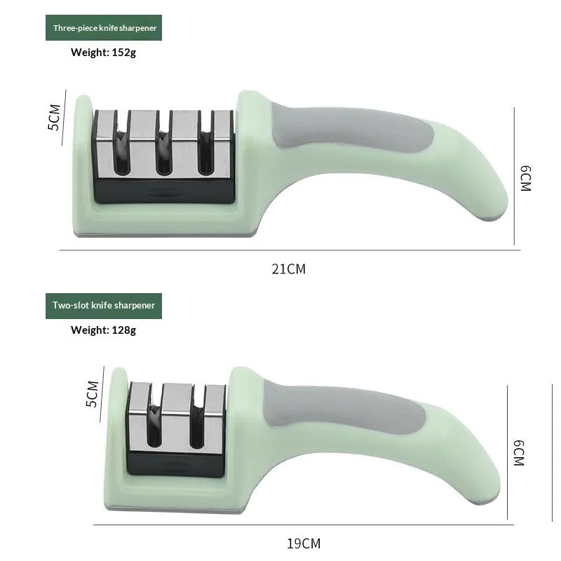 Multi-function kitchen knife sharpener with two-stage mouth colour box in modern minimalist style