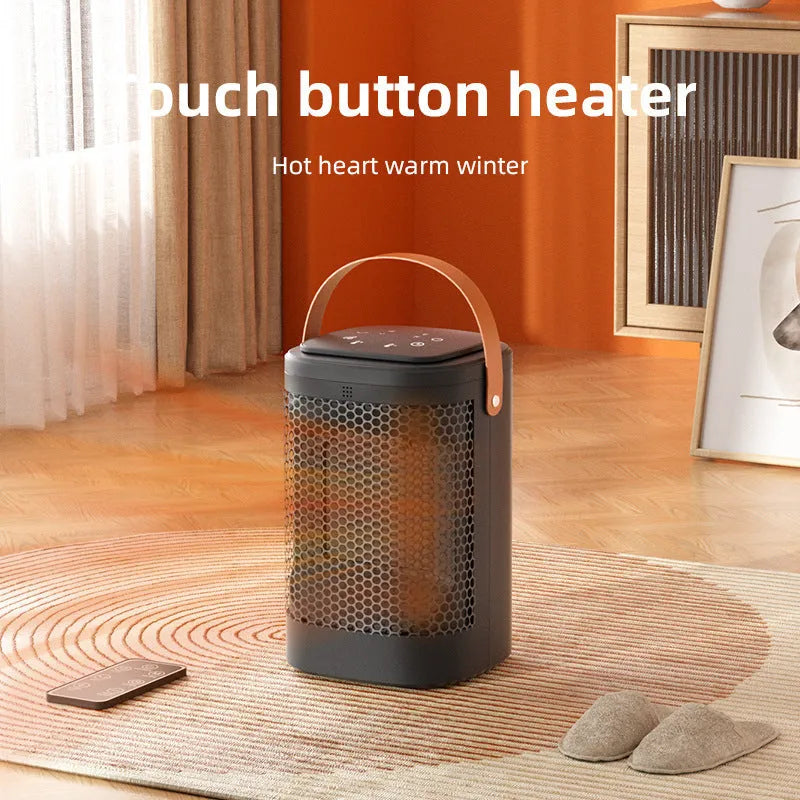 Touch screen electric heating radiator in 618 electronic model colour, showing digital temperature display.