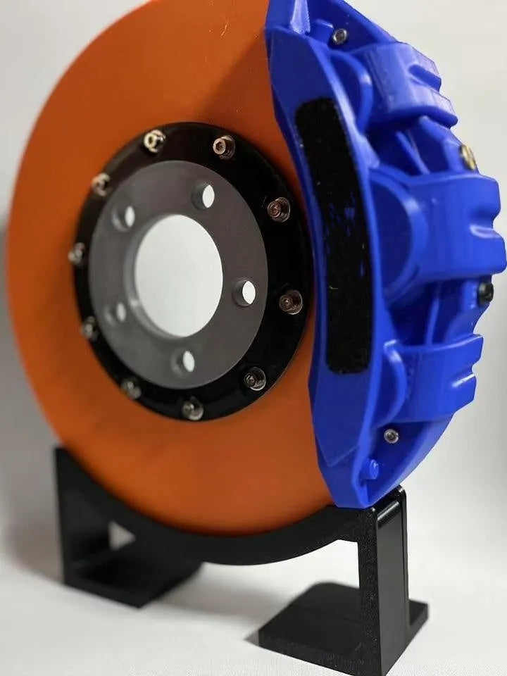 Brake disc design LED night light with touch dimming control in blue, red or yellow caliper colours
