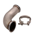 Stainless steel V-clamp short pipe foot downpipe for general models.
