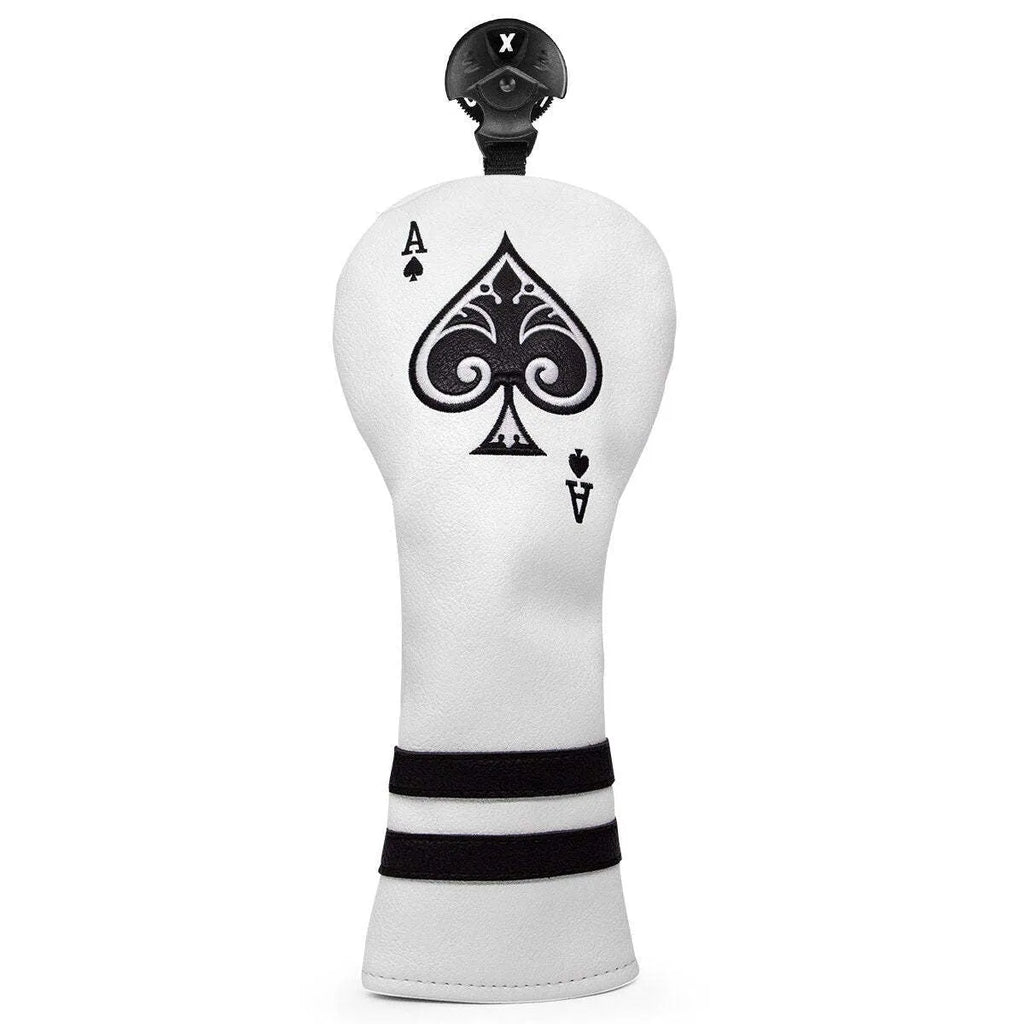 PU golf putter sleeve accessory shown in multiple colours including grey, red, and black