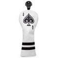 PU golf putter sleeve accessory shown in multiple colours including grey, red, and black