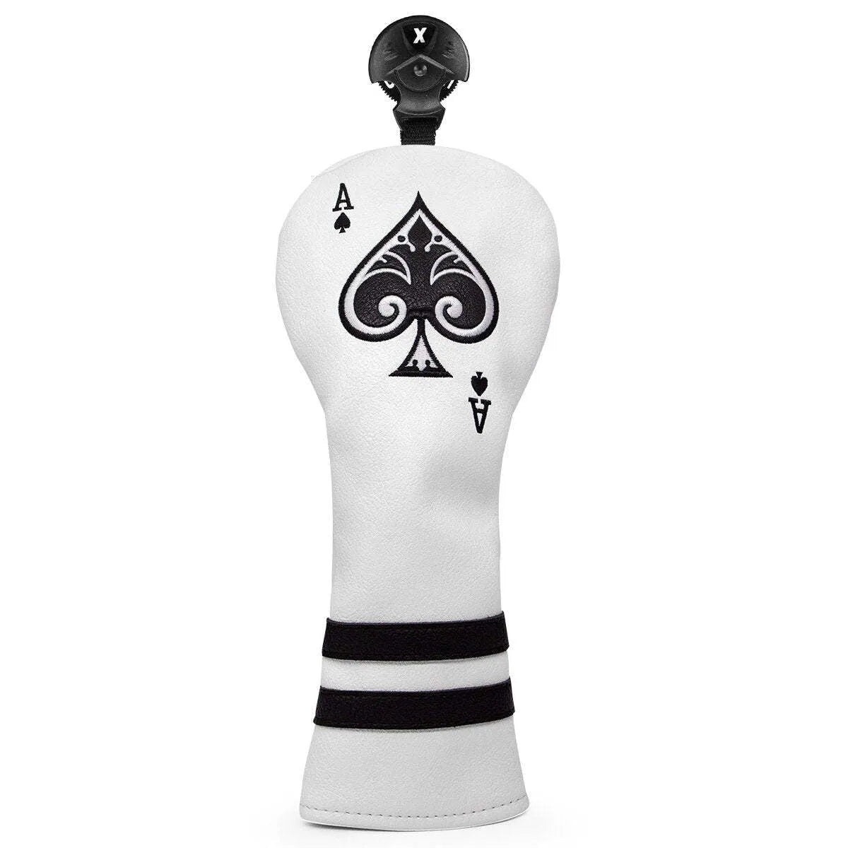 PU golf putter sleeve accessory shown in multiple colours including grey, red, and black