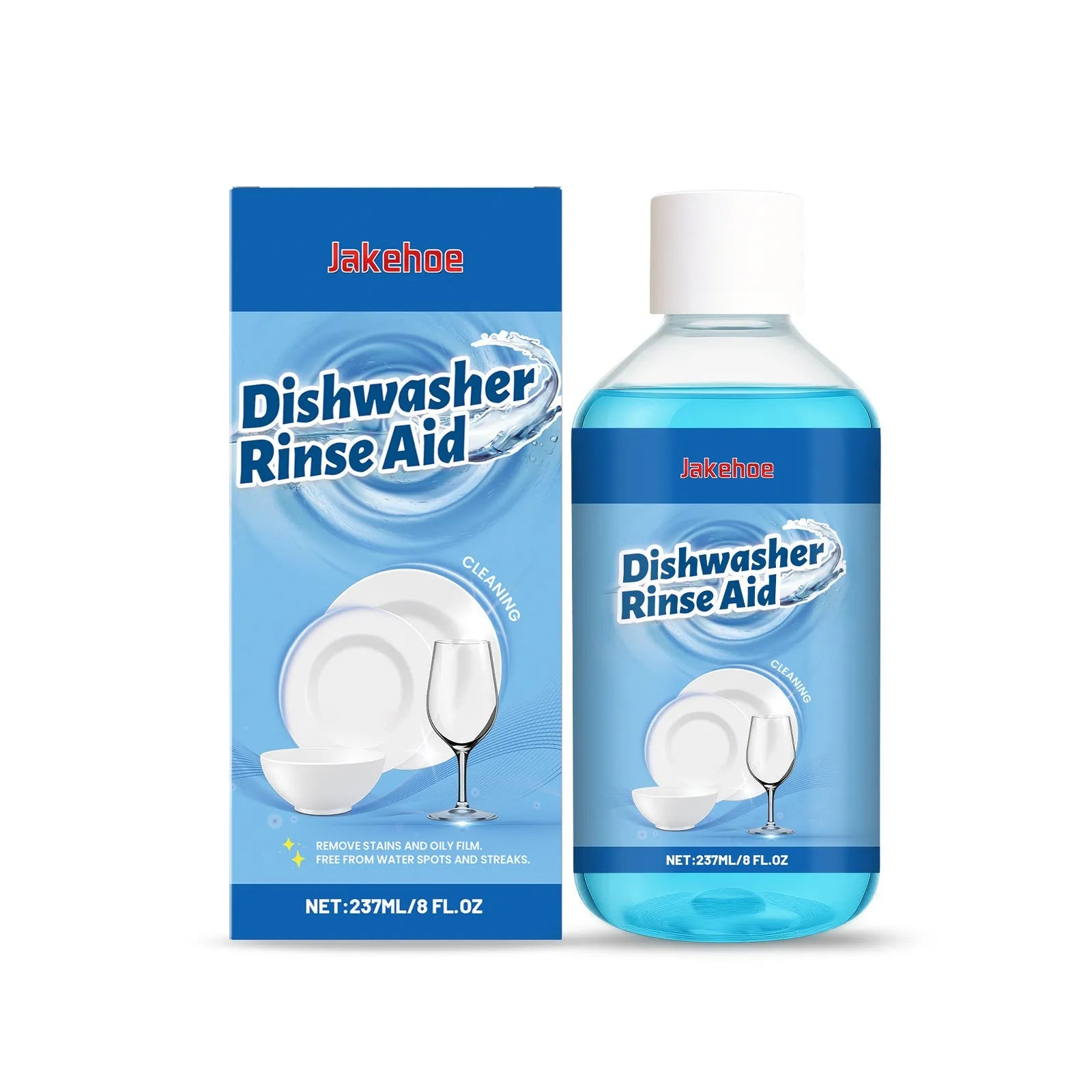 237mL dishwasher detergent aid bottle for removing oil stains from kitchenware