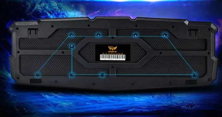 M200 black mechanical gaming keyboard with tri-colour backlit keys, 1.5 m cable, and plastic body