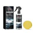 Car interior refurbishment cleaner with 100ml bottle and sponge applicator for plastic and leather surfaces