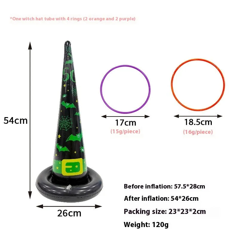 Ghost Festival inflatable octopus ferrule PVC throwing toy in multiple colourful designs.