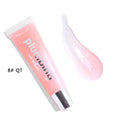 Wet Cherry Gloss Plumping Lip Gloss tube with Vitamin E, available in 9 colours including nude, pink, coral, brown, rose, and transparent