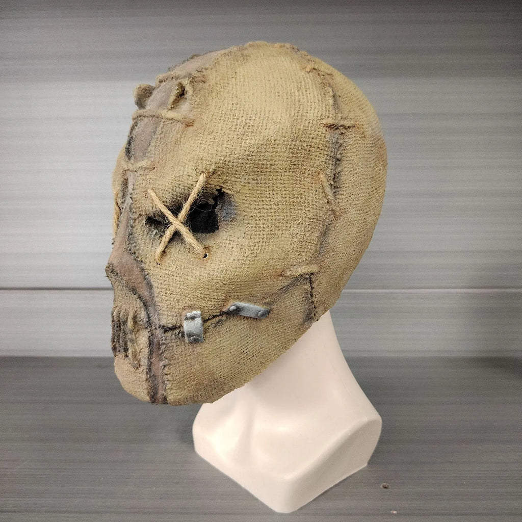 Latex scar skull Halloween mask head cover horror costume accessory