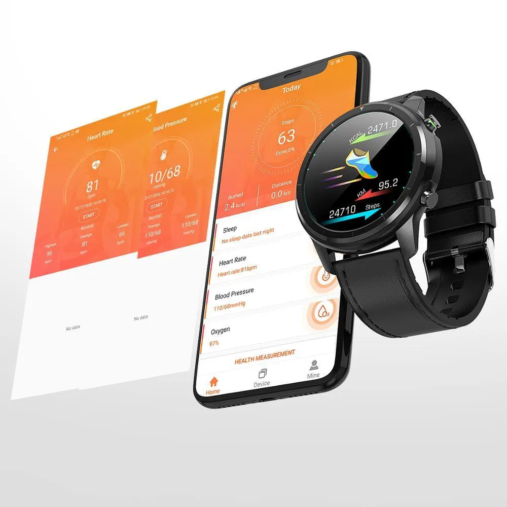 LEMFO LF26 smart bracelet with 1.3-inch screen shown in silver colour on a wrist