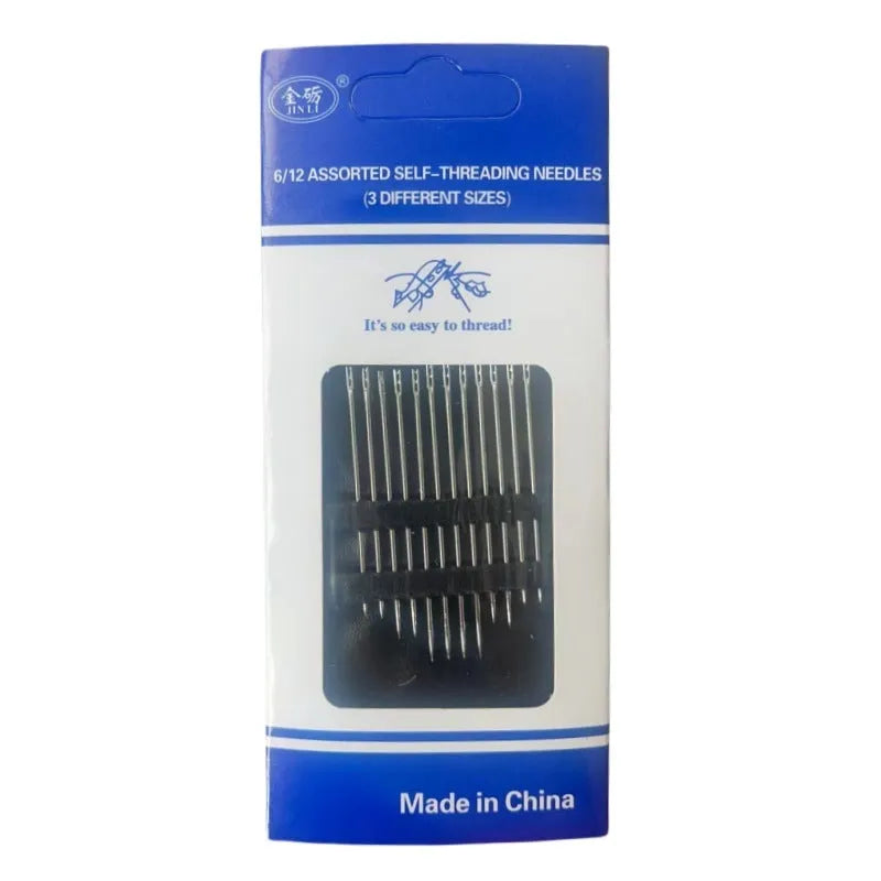 Household sewing needle wire tools set with golden tail and side open clip