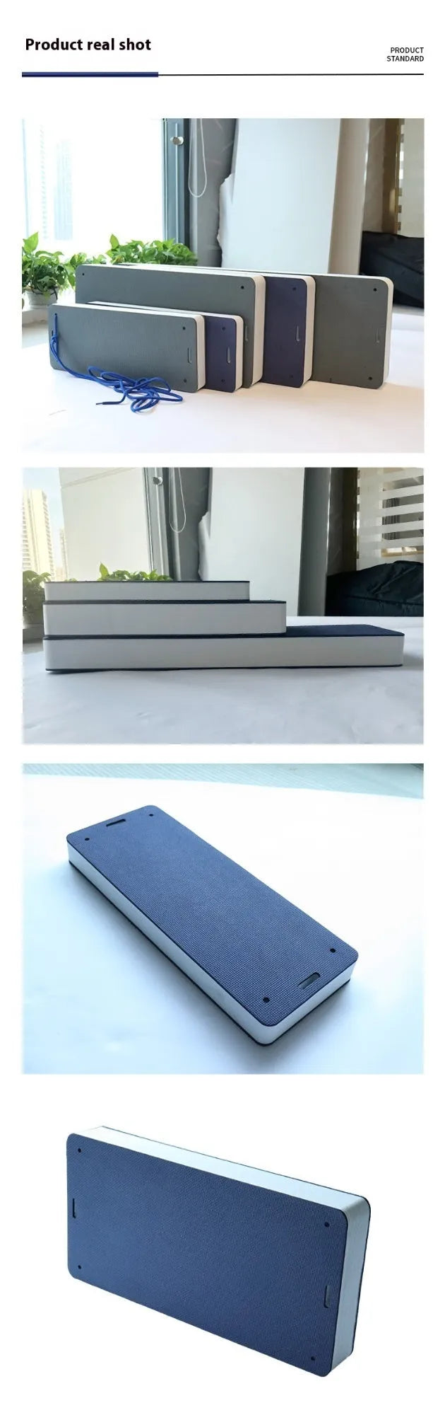 Blue EVA marine fender showing thickened construction for boat docking protection