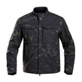 Bone Frog Peak Breaker soft shell tactical jacket in black, shown as a windproof and waterproof outdoor coat.