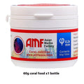 Ornamental fish coral feed micro particles in 30g pack with spoon and feeding tube