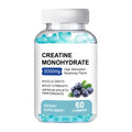 Container of 60 chewable creatine monohydrate gummies, a dietary supplement for fitness.
