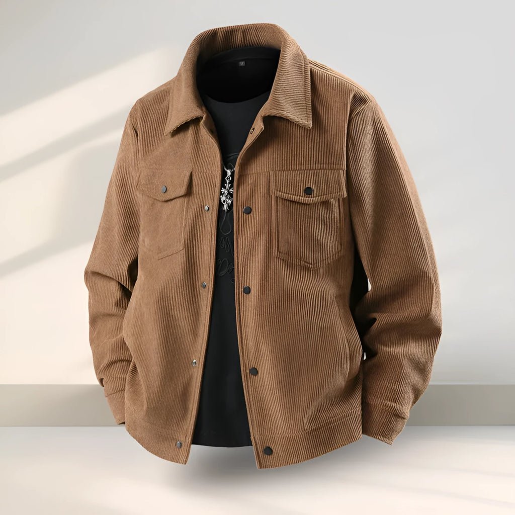 American ruffle slim-fit casual coat in black, coffee, green or white available in sizes M to 3XL