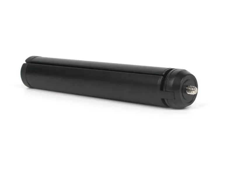 Black aluminium alloy mobile phone tripod handheld stabiliser compatible with Apple iPhone photography