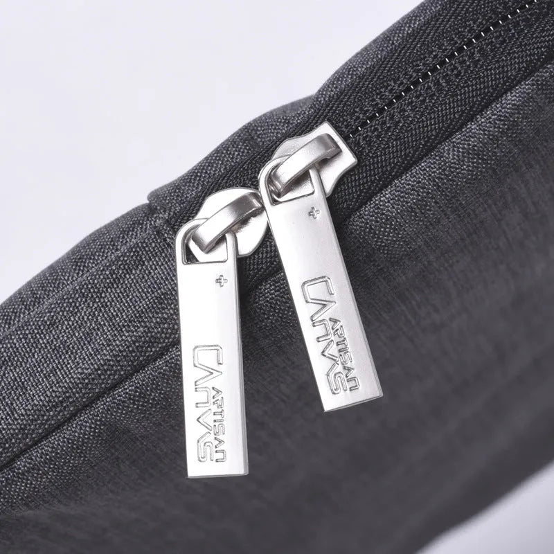 High-grade polyester water-repellent computer liner bag for 15.6 inch laptop in dark grey