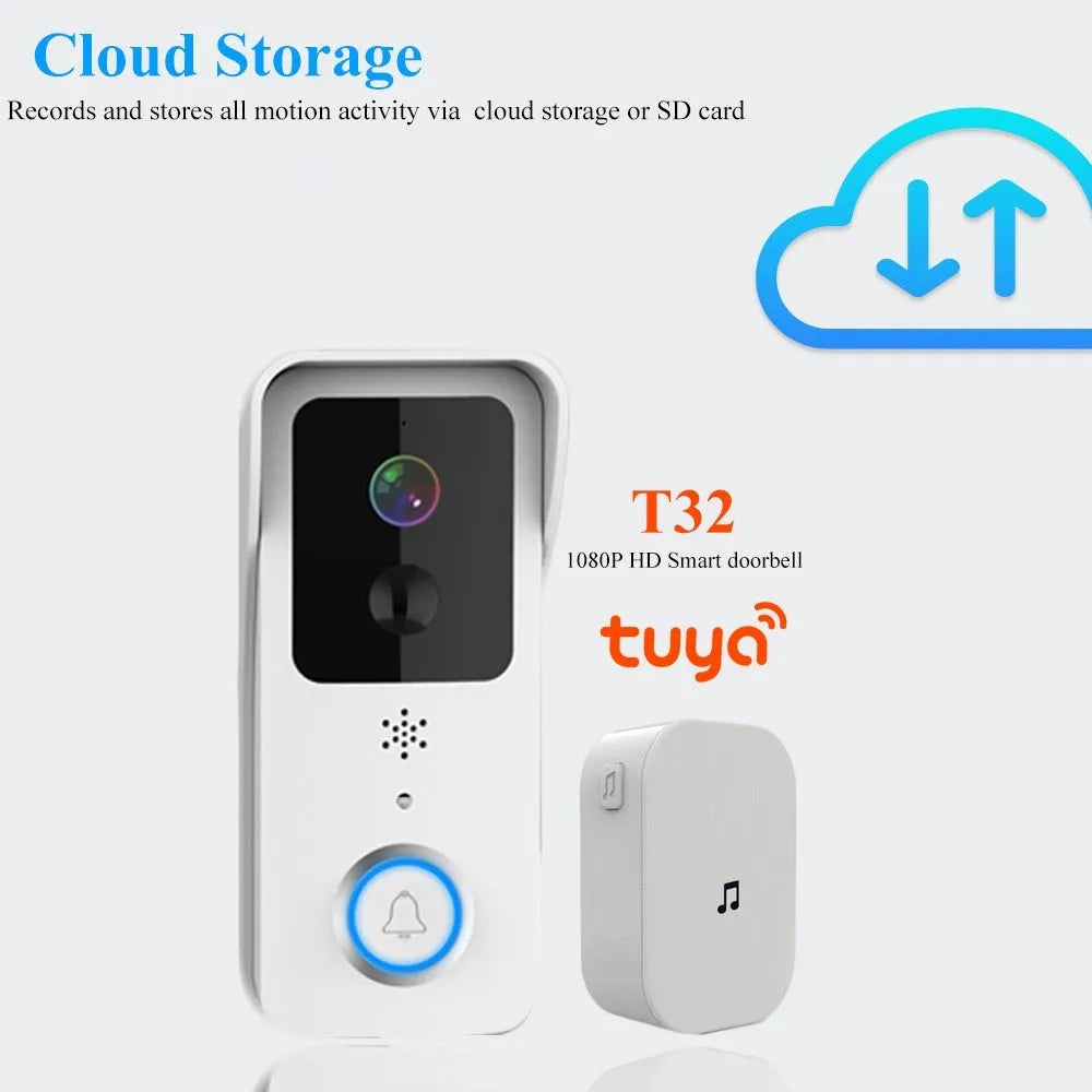 Smart home waterproof HD visual doorbell for outdoor security