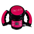 Handheld fat shock instrument Rose Red with UK power supply 20x23x17cm 2.8kg body shaping device on white background