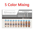 Korean BB cream 8ml booster ampoule starter kit with 12 mixed vials, niacinamide, and titanium dioxide