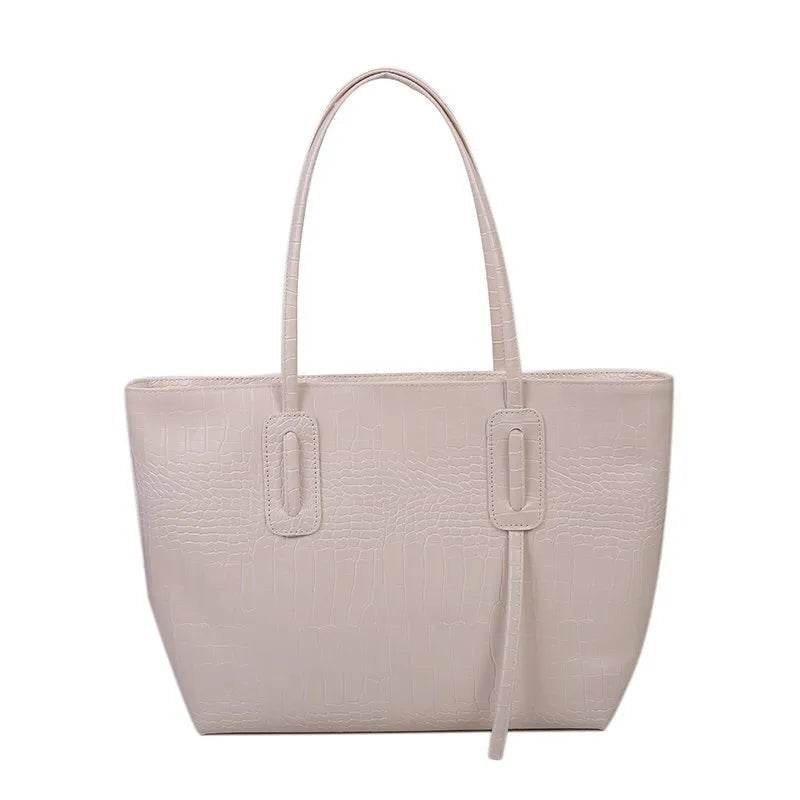 Horizontal square PU shoulder bag with stitching, double straps, burgundy colour