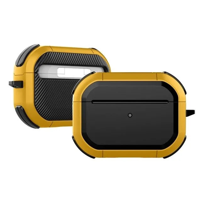 Black TPU and PC protective shell for Apple AirPods Pro charging case