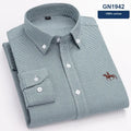 Men's pure cotton Oxford fabric casual shirt in leisure style