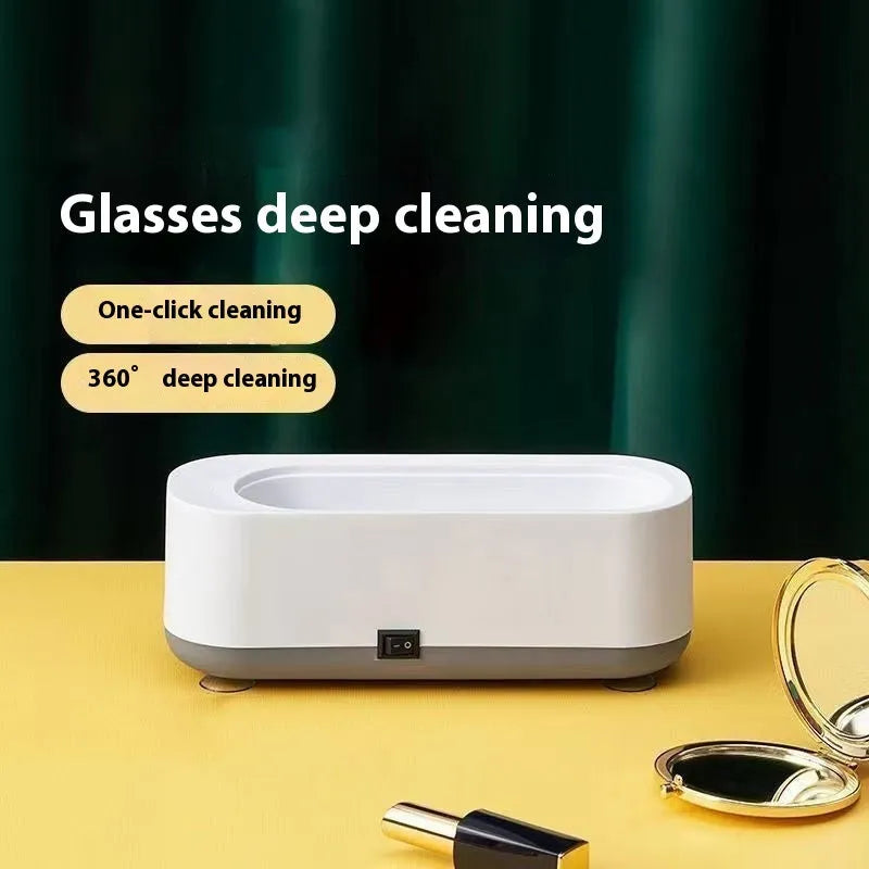 Small purple light glasses washing machine with vibration cleaning, USB powered, 300ml capacity