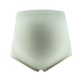 Thin breathable seamless maternity underwear with high-waist belly support in Cameo Brown colour on a female mannequin