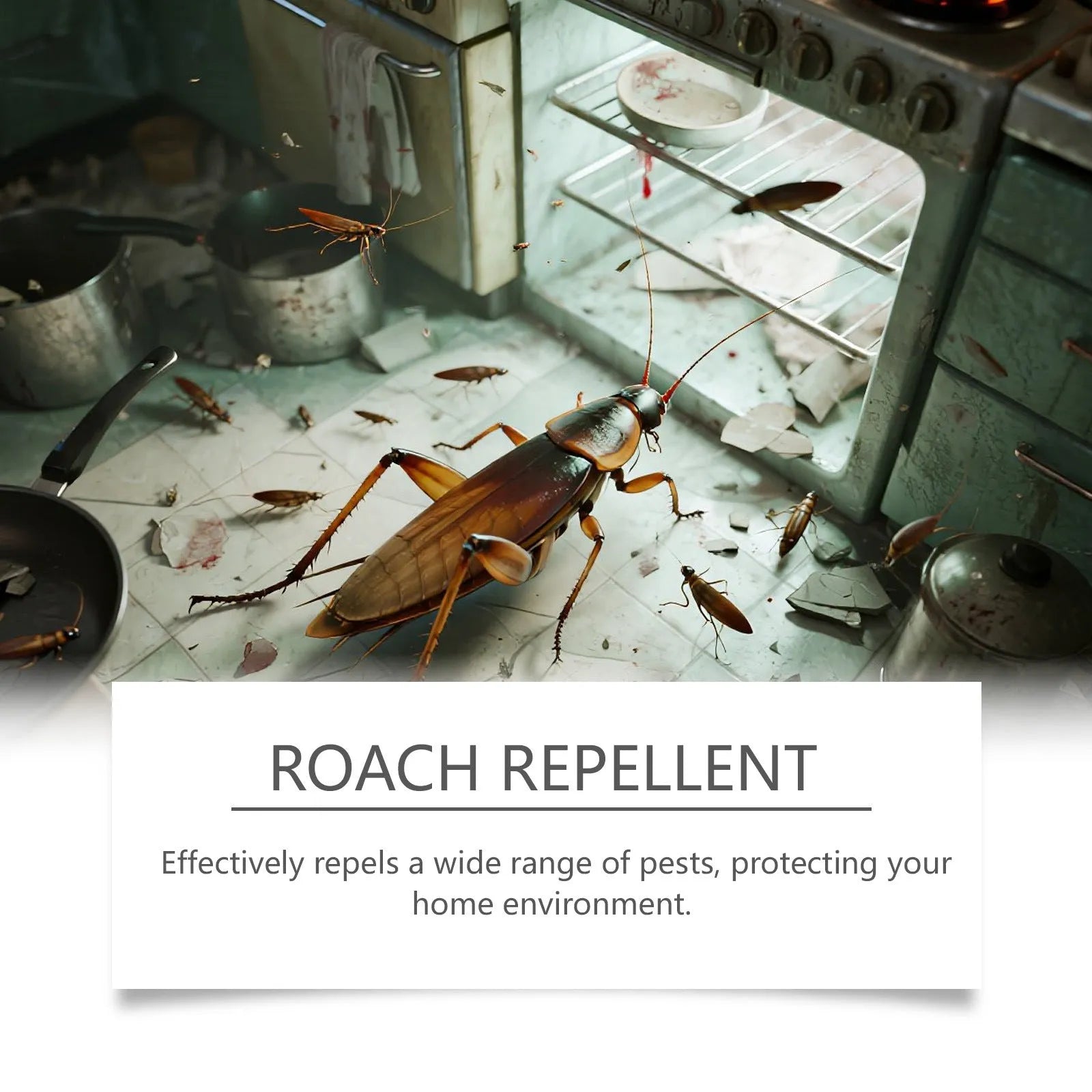 Indoor kitchen cockroach killer bait stickers with glue traps for household pest control