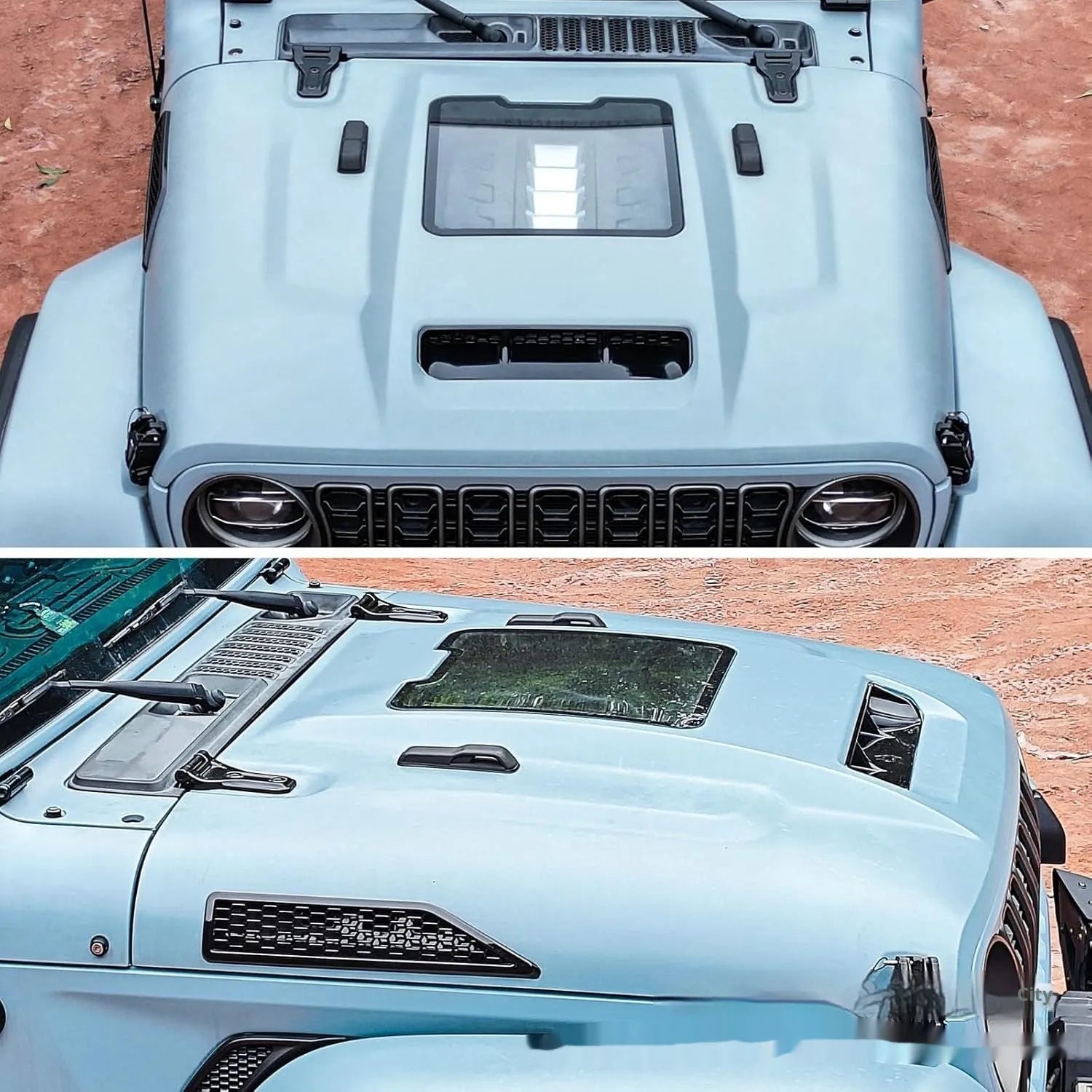 Black steel engine cover for Jeep Wrangler 18-25 model engine housing replacement