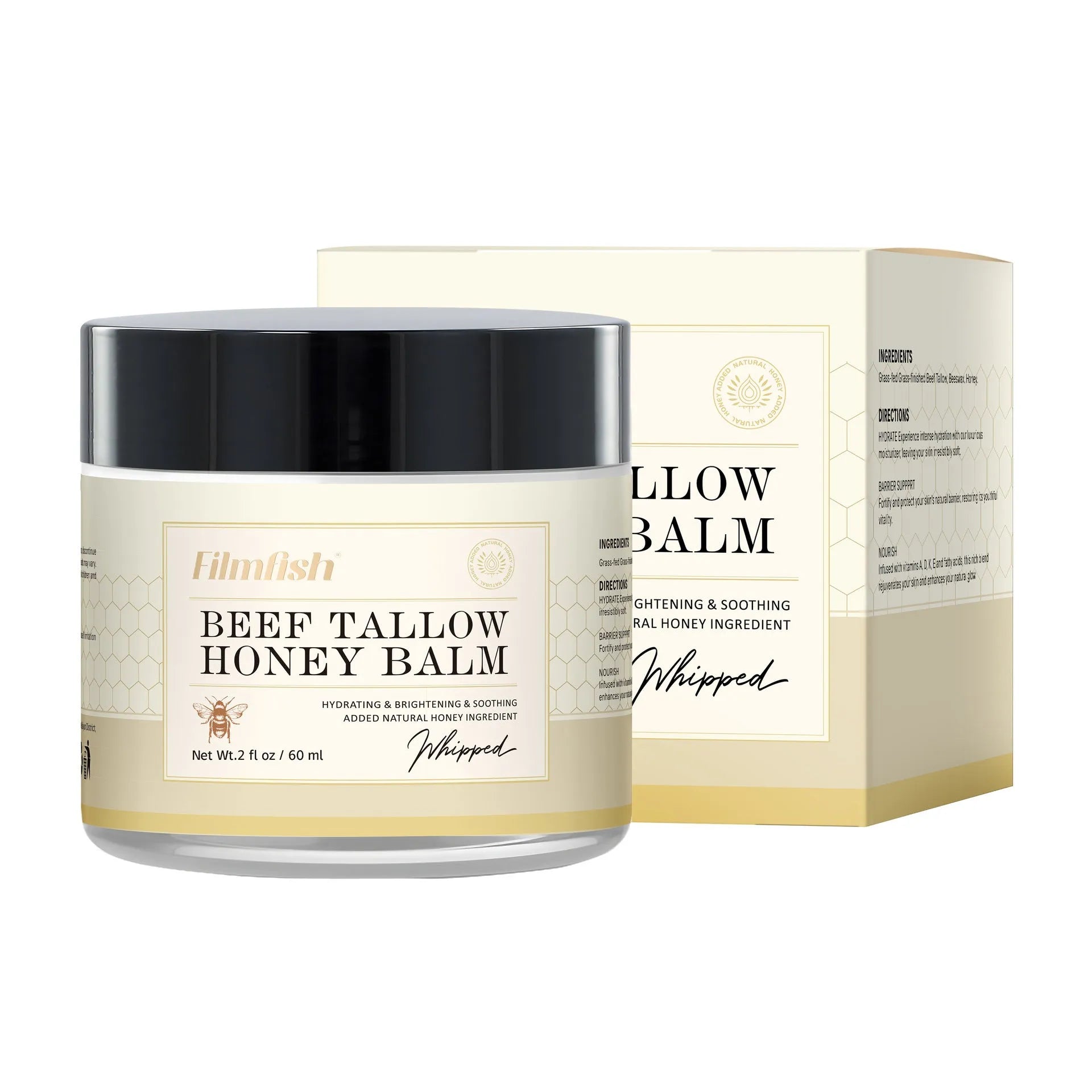 60ml honey moisturizer body cream container with standard specifications